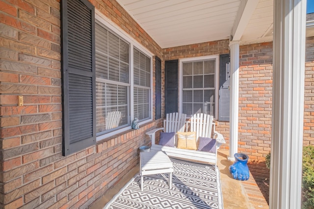 view of patio / terrace featuring covered porch