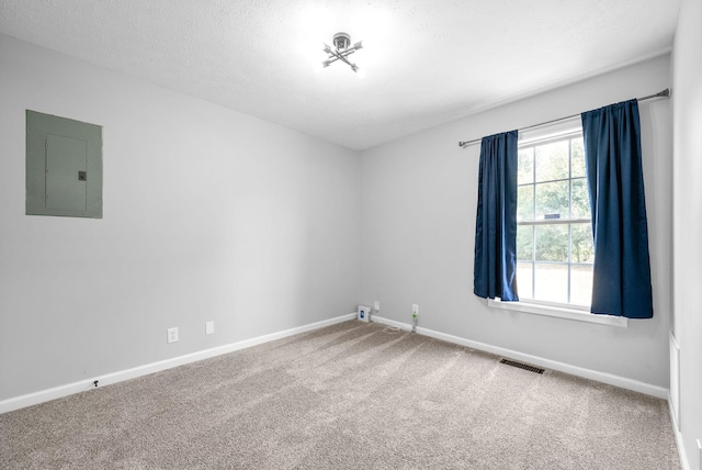 3441 Foxrun Ln, Clarksville, TN 37042 - empty room featuring electric panel, carpet, visible vents, and baseboards