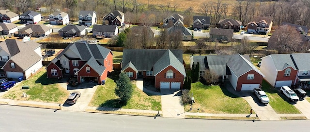 birds eye view of property featuring a residential view