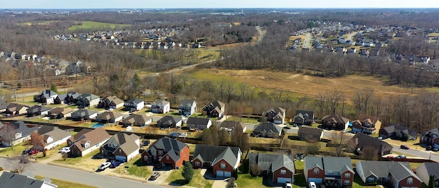 drone / aerial view featuring a residential view