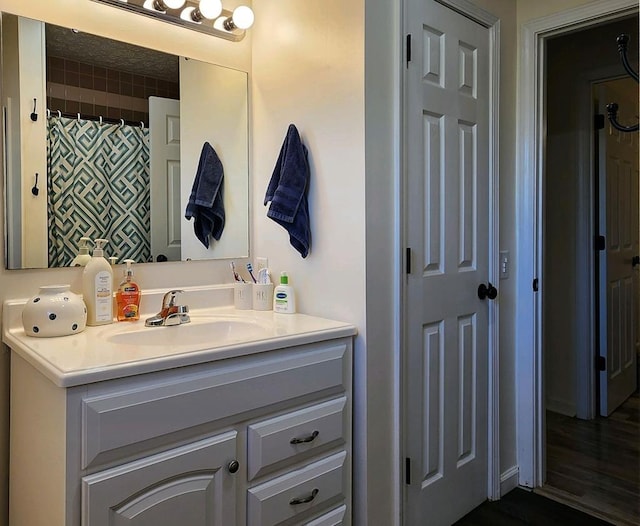 bathroom featuring vanity