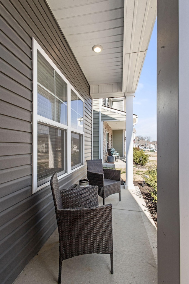 view of patio / terrace with a porch