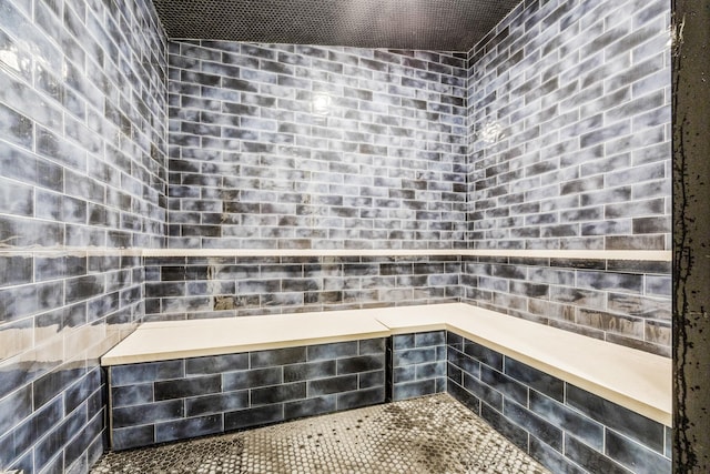 bathroom featuring tile patterned flooring