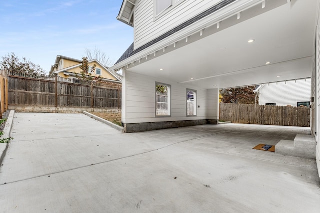 view of patio / terrace with fence