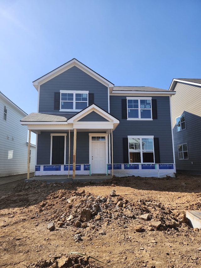 view of front of house featuring a porch