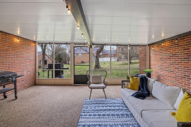 sunroom featuring plenty of natural light