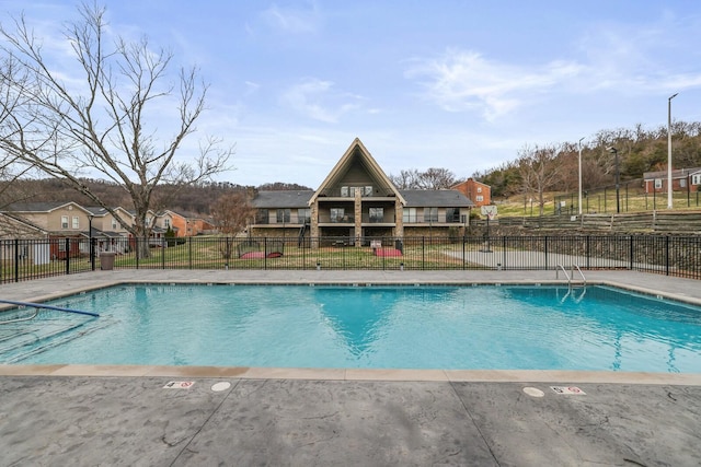 pool featuring fence