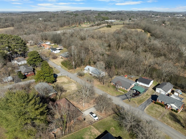 bird's eye view with a residential view