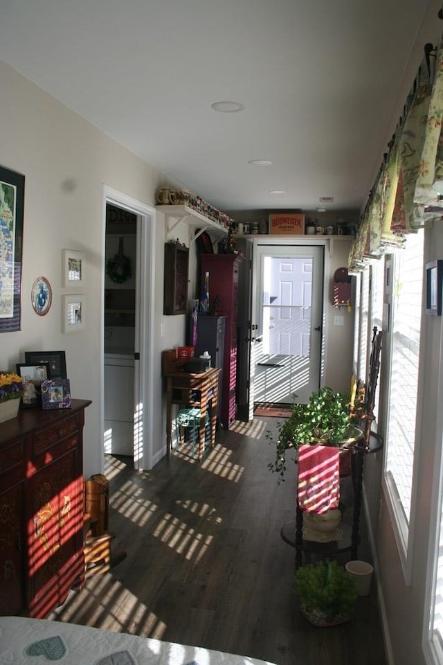 interior space featuring wood finished floors