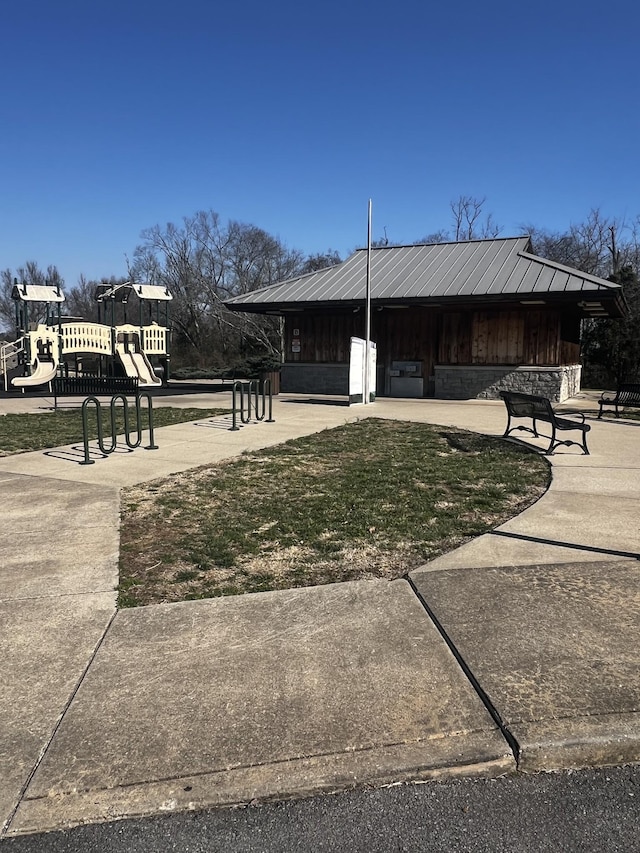 view of property's community with playground community