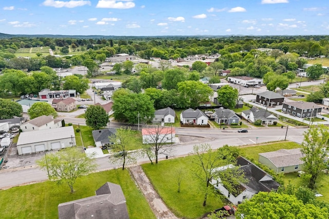 aerial view featuring a residential view