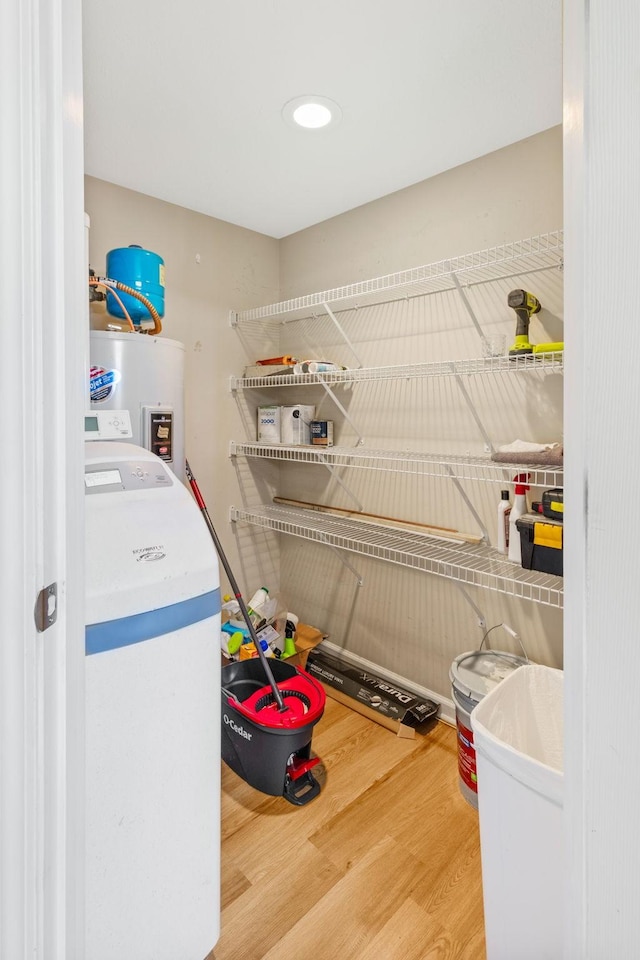 pantry with water heater