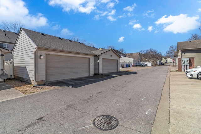 view of street featuring a residential view