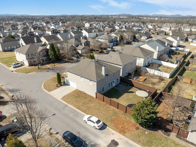 birds eye view of property featuring a residential view