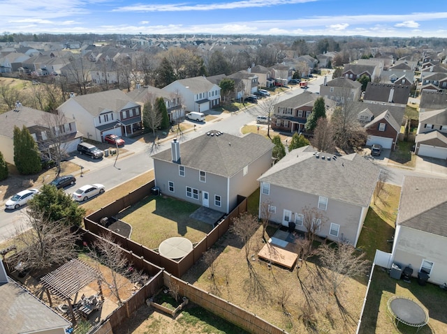 drone / aerial view featuring a residential view