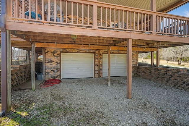 garage with a carport