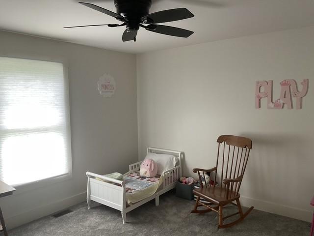 200 Marlin Rd, White House, TN 37188 - carpeted bedroom featuring a ceiling fan and baseboards