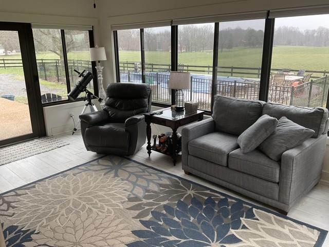 200 Marlin Rd, White House, TN 37188 - sunroom / solarium featuring a rural view