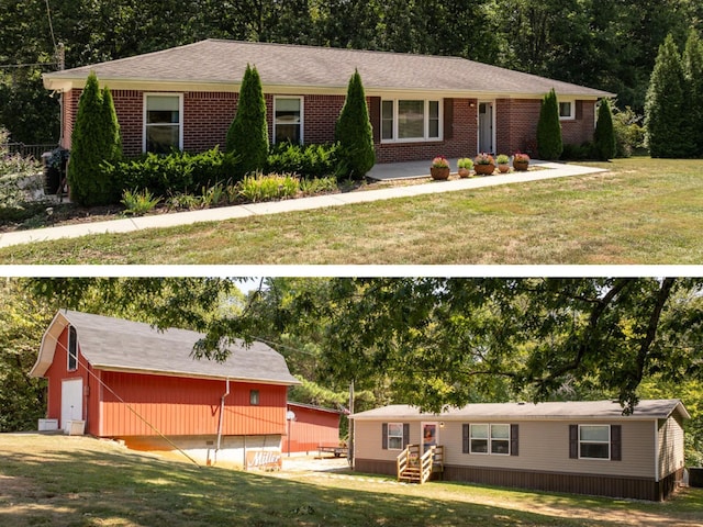 404 Johnson Chapel Rd, Sparta, TN 38583 - single story home featuring brick siding and a front lawn