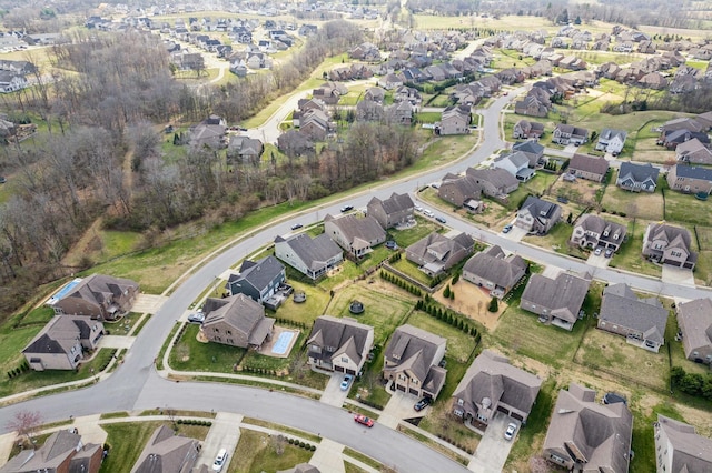 birds eye view of property featuring a residential view