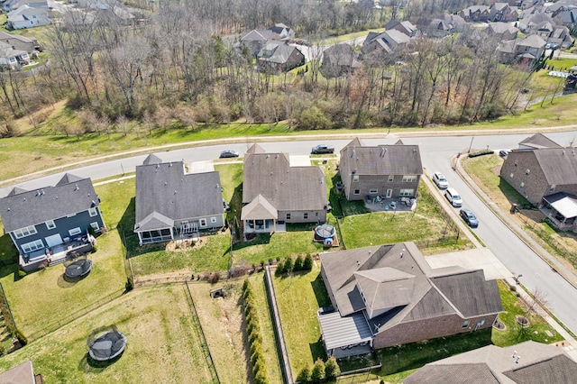 birds eye view of property featuring a residential view