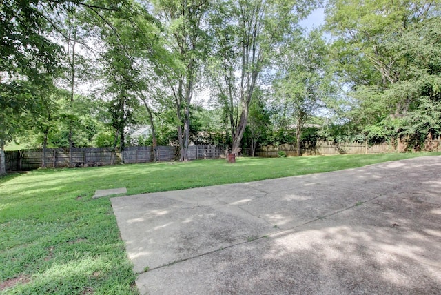 view of yard with fence private yard