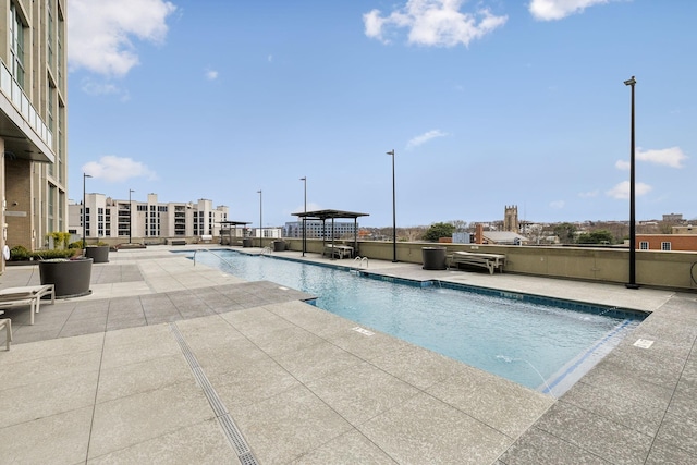 pool featuring a patio