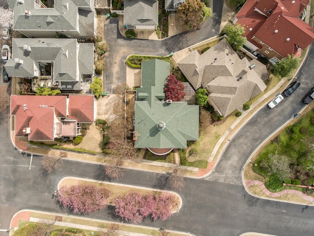 bird's eye view with a residential view