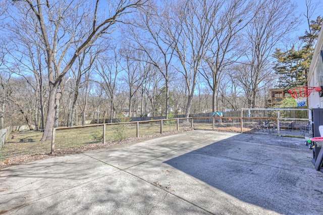 view of patio with fence