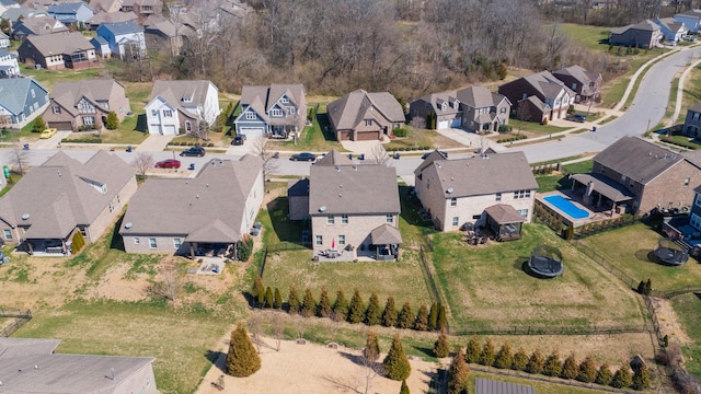 birds eye view of property featuring a residential view