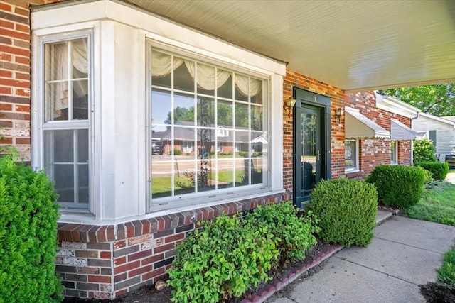 134 N Forrest Ave, Camden, TN 38320 - property entrance featuring brick siding