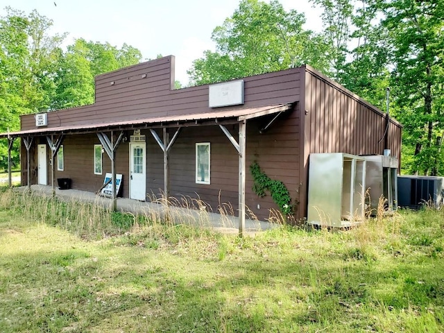 view of rear view of property