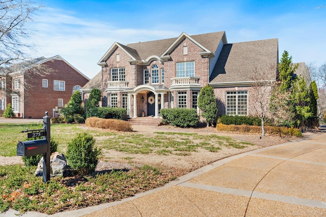 view of front of property with brick siding