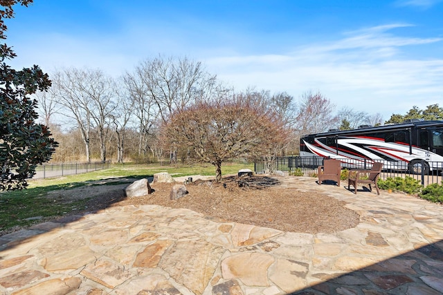 view of patio / terrace with fence