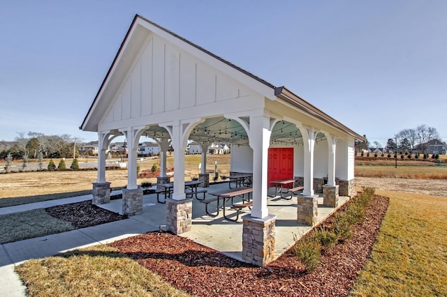 view of home's community featuring a gazebo