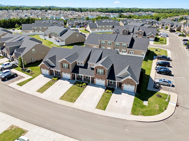 bird's eye view featuring a residential view