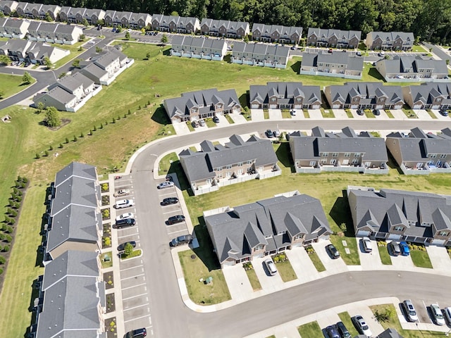 drone / aerial view with a residential view