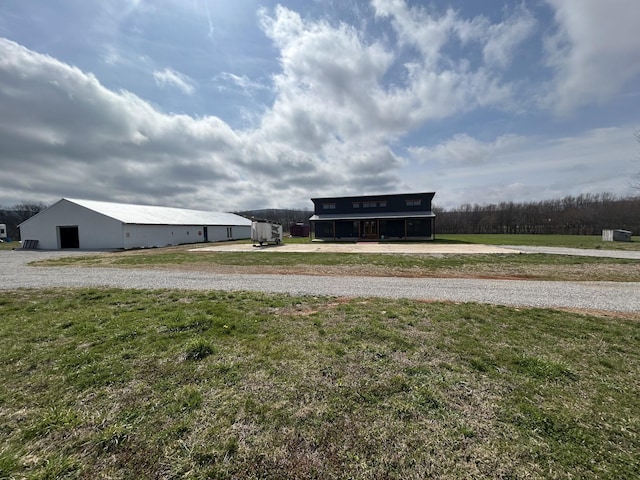180 Schultz Ln, Huntland, TN 37345 - view of yard featuring an outbuilding, cooling unit, and a pole building