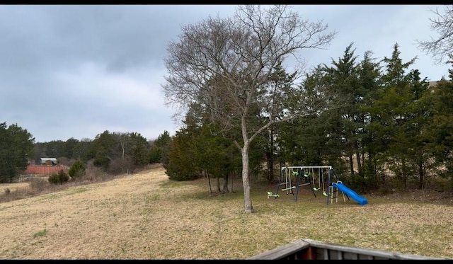 view of yard with playground community