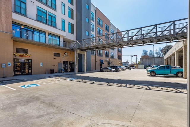 view of uncovered parking lot