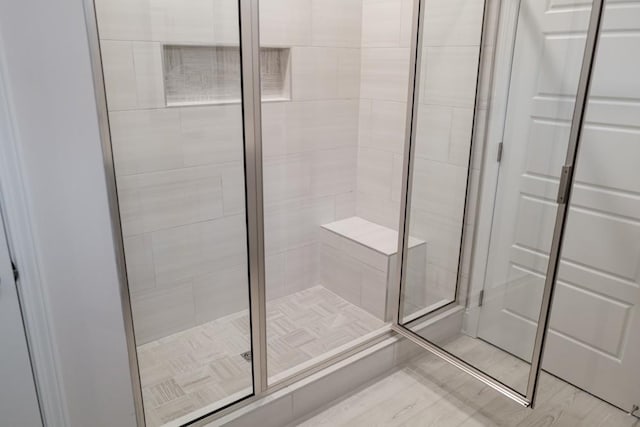 full bath with a stall shower