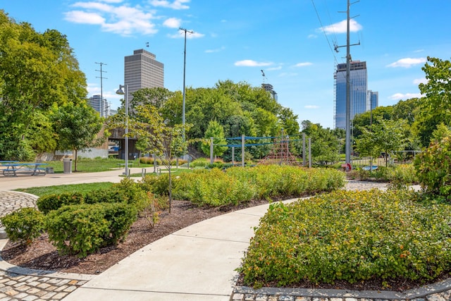 view of property's community with a view of city