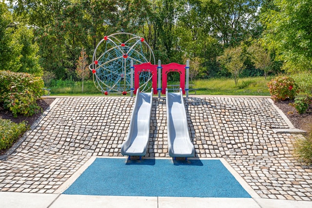 view of community jungle gym