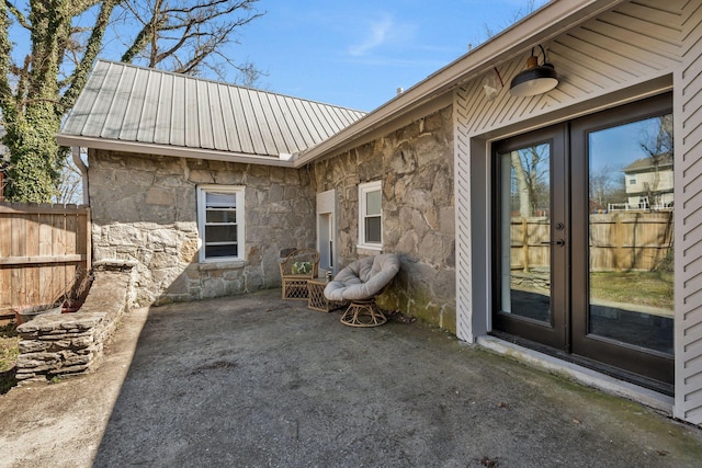 view of patio / terrace with fence