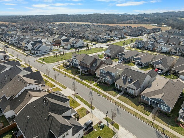 aerial view featuring a residential view