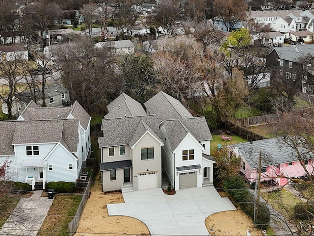 birds eye view of property featuring a residential view