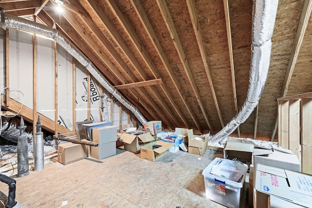 view of attic