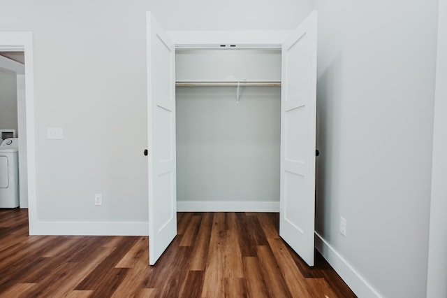 closet featuring washer / clothes dryer