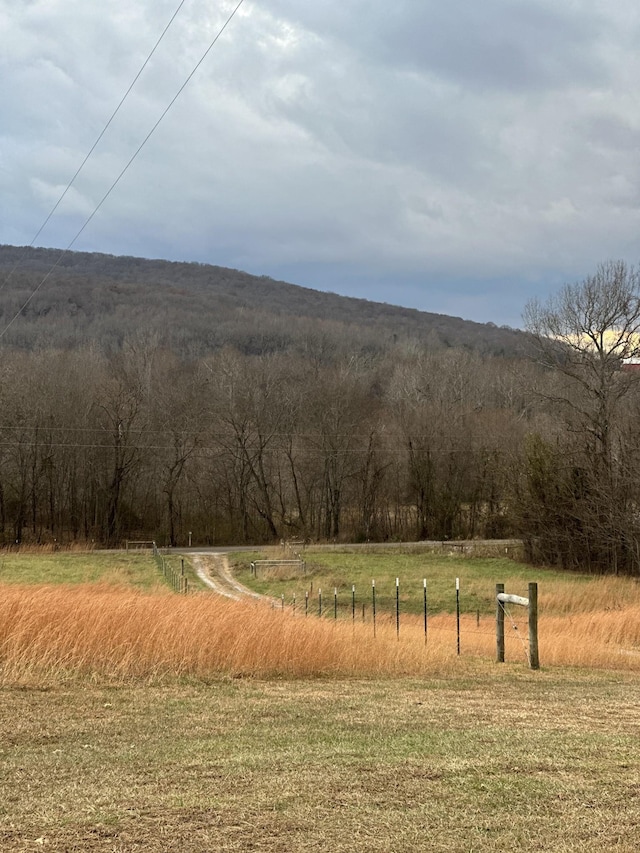 exterior space featuring a rural view