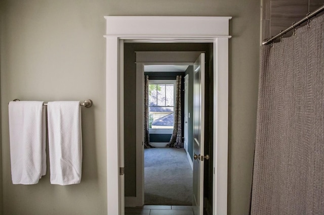 bathroom featuring tile patterned floors